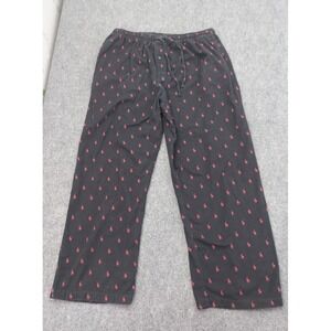 Polo Ralph Lauren Sleepwear Pants Mens XL Blue Red Pony Allover Flannel Lounge
